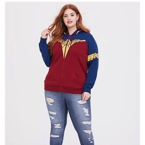 Torrid Wonder Woman Zip-up Hoodie